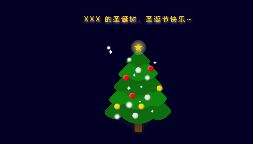 使用HTML和CSS快速搭建一棵专属圣诞树